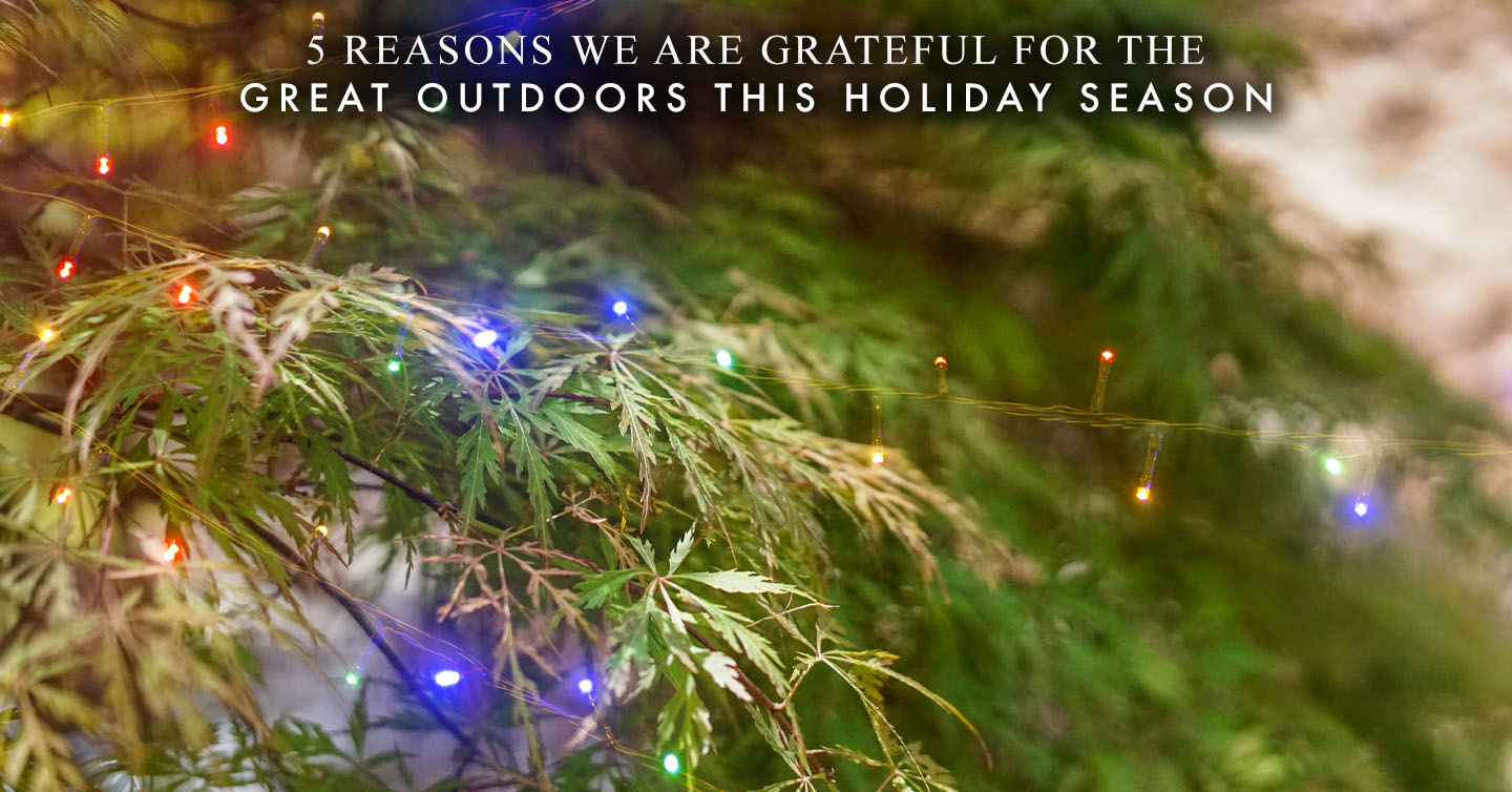 You are currently viewing 5 Reasons We Are Grateful for the Great Outdoors This Holiday Season